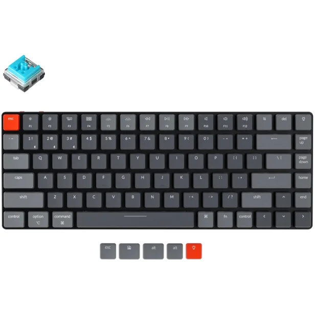 Клавиатура Keychron K3 Wireless V2 RGB K3-E2 (Keychron Low Profile Optical Blue)